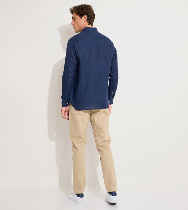 Tommy Hilfiger  Clothing - Blue Casual Shirts
