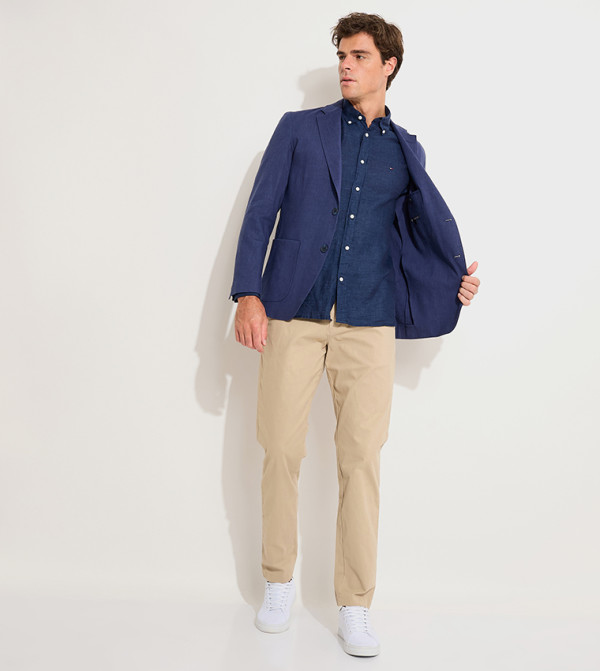 Tommy Hilfiger  Clothing - Blue Casual Shirts