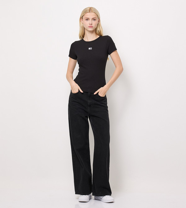 Tommy Hilfiger  Clothing - Black Short Sleeve T-Shirts