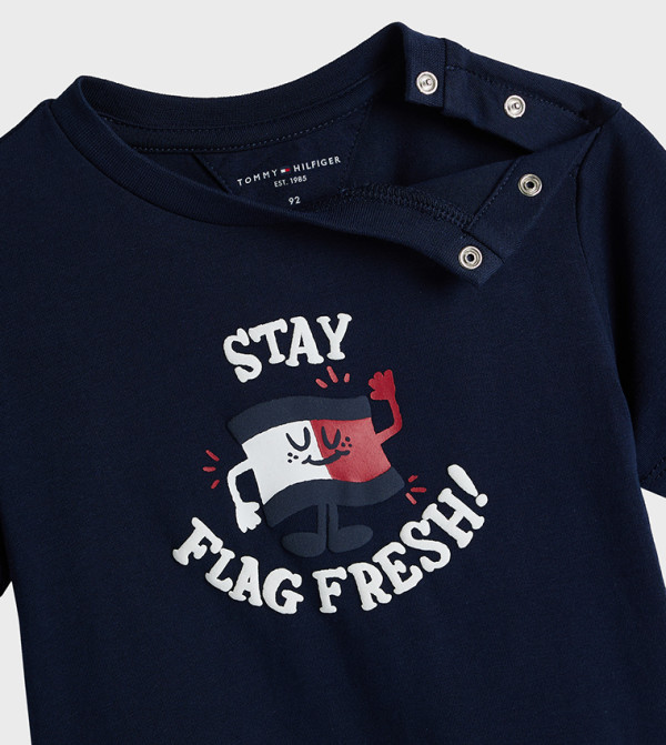 تومي هيلفيغر  ملابس - كحلي تي شيرتات