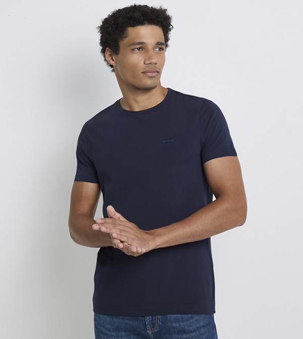 Calvin Klein Calvin Klein - Navy Round Neck T-Shirts