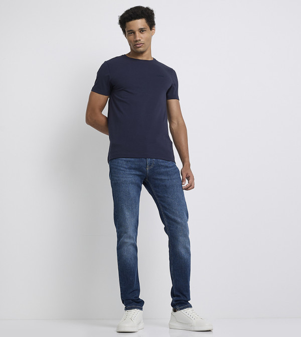 Calvin Klein Calvin Klein - Navy Round Neck T-Shirts
