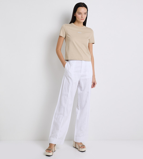 Calvin Klein Jeans  baggy-denim-edit - White Casual Pants