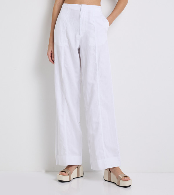 Calvin Klein Jeans  baggy-denim-edit - White Casual Pants