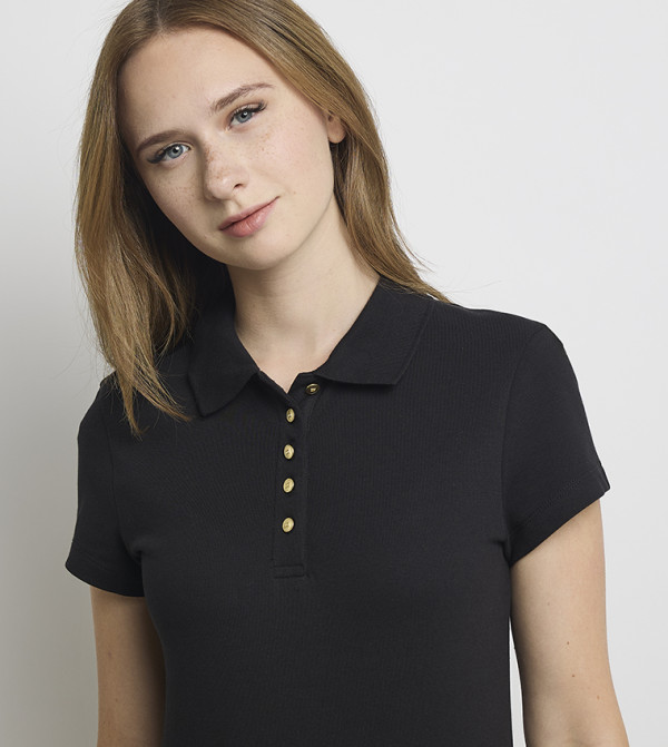 Tommy Hilfiger  everyday-essentials - Black Polo T-shirts