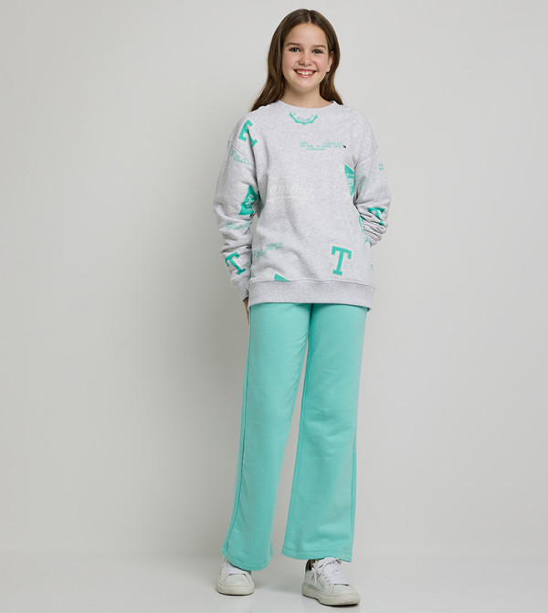 تومي هيلفيغر  varsity-graphics - رمادي بلوزات
