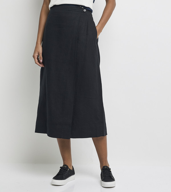 Tommy Hilfiger  Clothing - Black Midi Skirts