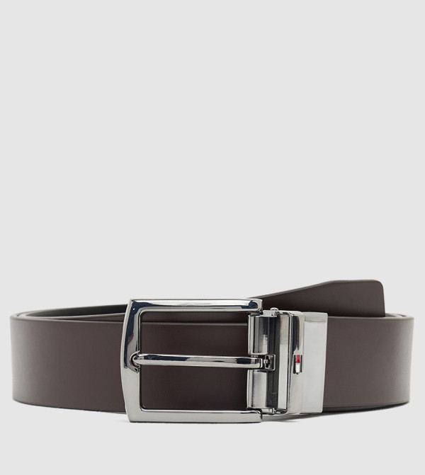 تومي هيلفيغر  أحزمة جلدية - بني  Leather Belts