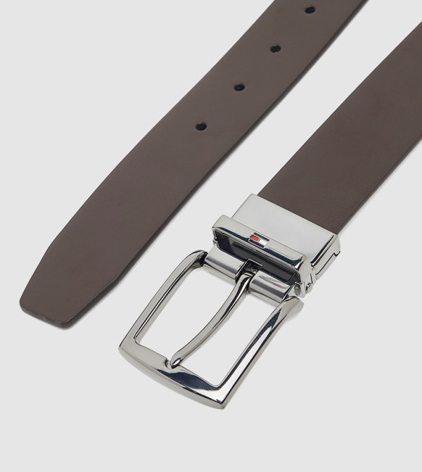 تومي هيلفيغر  أحزمة جلدية - بني  Leather Belts