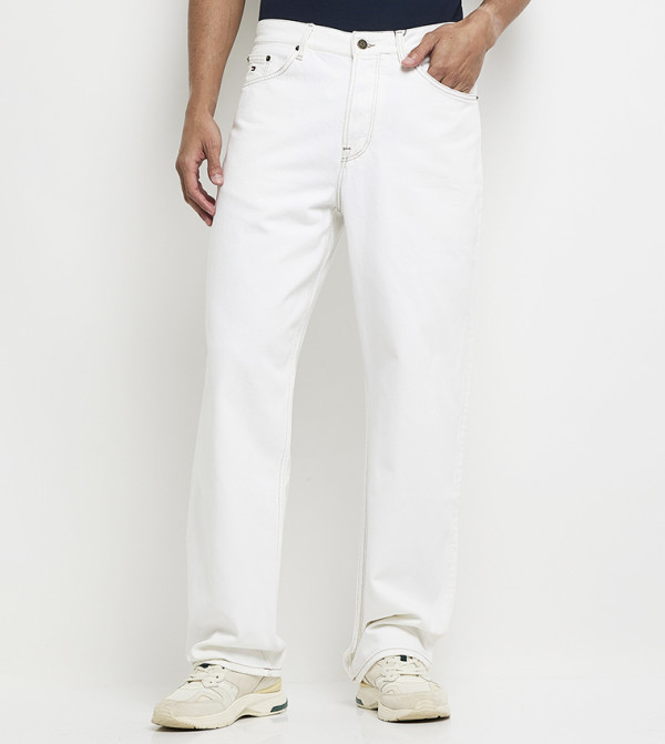 Tommy Hilfiger  Relaxed Jeans - White Relaxed Jeans