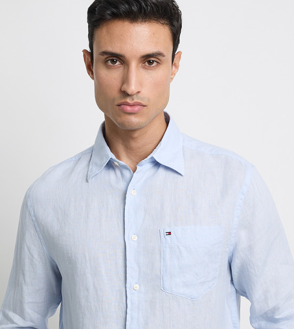 Tommy Hilfiger Shirts - Light Blue Casual Shirts