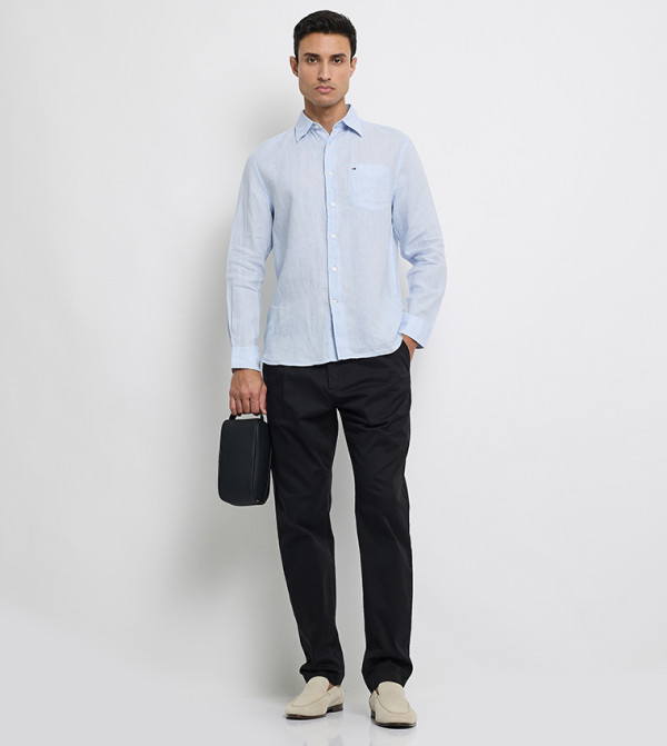 Tommy Hilfiger Shirts - Light Blue Casual Shirts