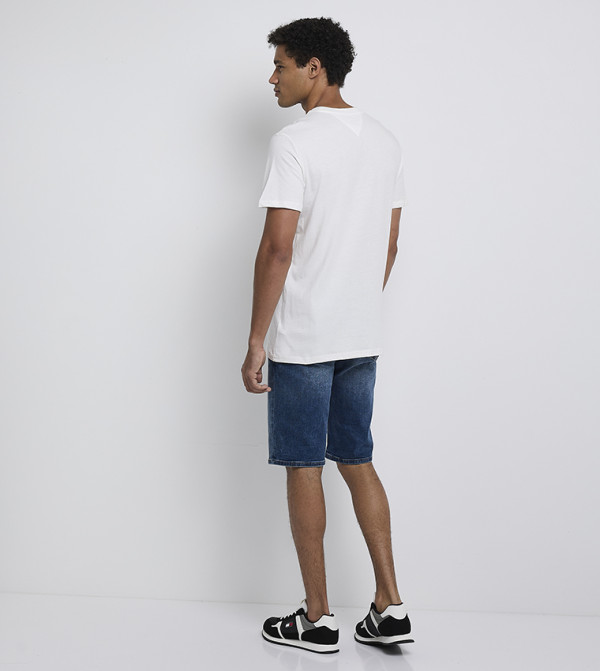 Tommy Hilfiger  Clothing - White Round Neck T-Shirts
