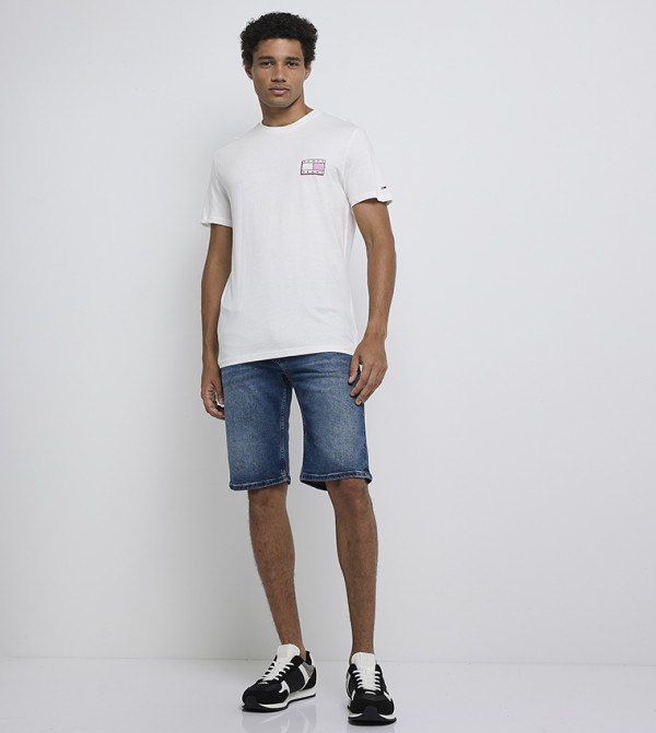 Tommy Hilfiger  Clothing - White Round Neck T-Shirts