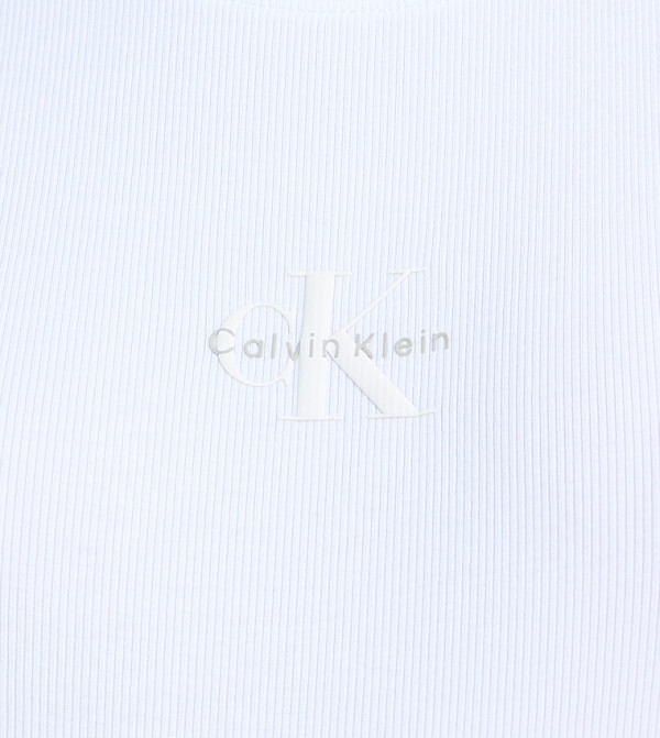 Calvin Klein Jeans  Clothing - White Long Sleeve T-Shirts