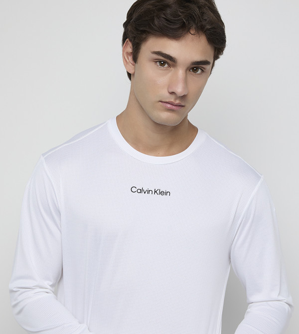 كالفين كلاين كالفين كلاين - أبيض Long Sleeves
