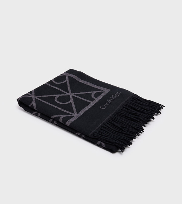 Calvin Klein  Scarves - Black Woollen Scarves