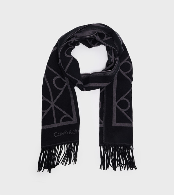 Calvin Klein  Scarves - Black Woollen Scarves