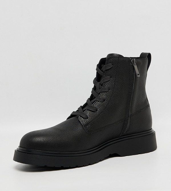 Calvin Klein  Boots - Black Lace up Boots