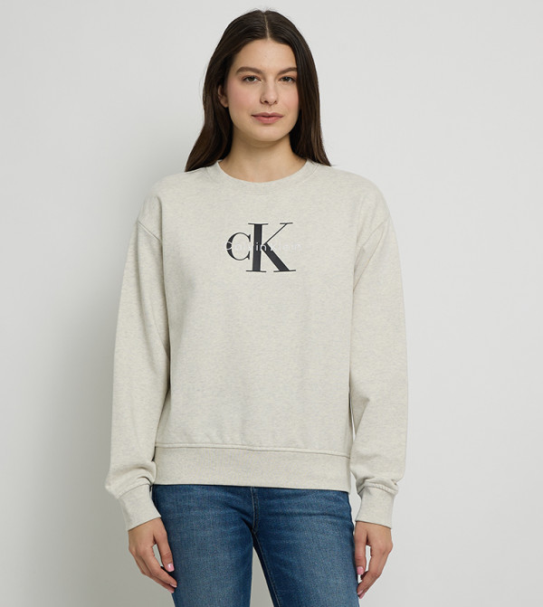 Calvin Klein  Sweatshirts - Beige Sweatshirts