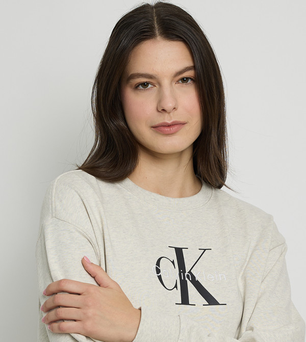 Calvin Klein  Sweatshirts - Beige Sweatshirts