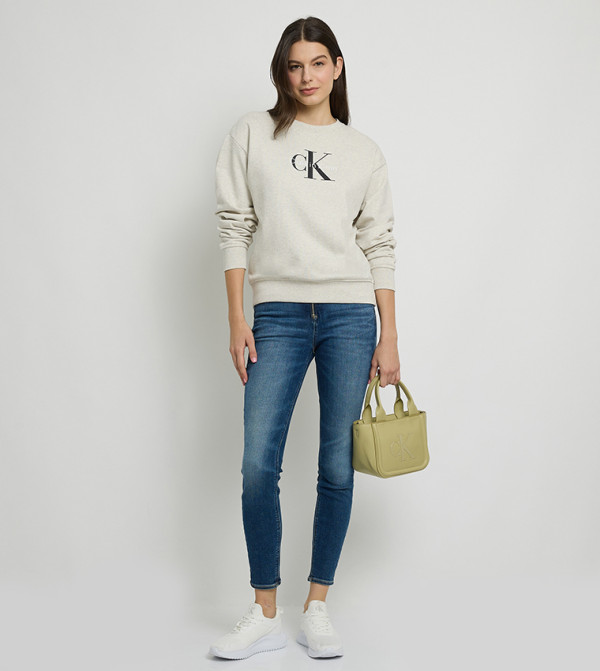 Calvin Klein  Sweatshirts - Beige Sweatshirts