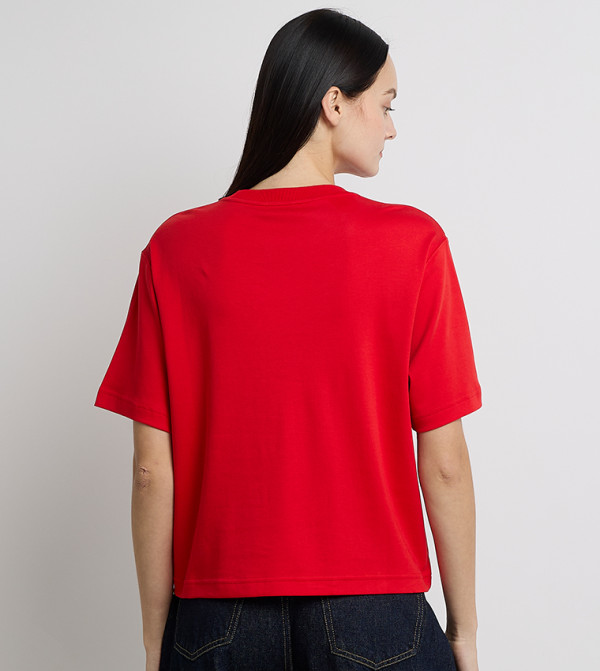 Calvin Klein Jeans Clothing - Red Short Sleeve T-Shirts