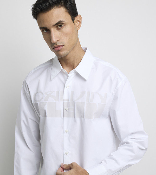 كالفين كلاين كالفين كلاين - أبيض Long Sleeves