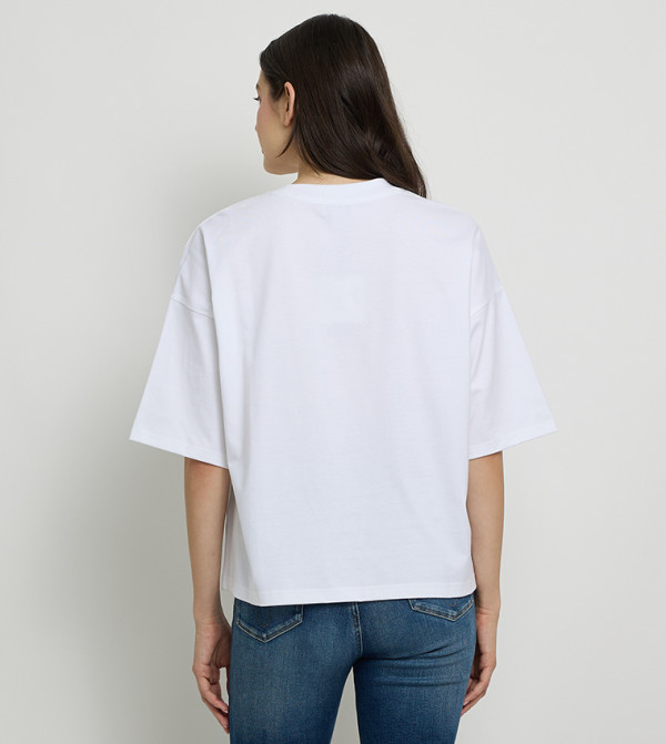 Calvin Klein  T-Shirts - White Short Sleeve T-Shirts