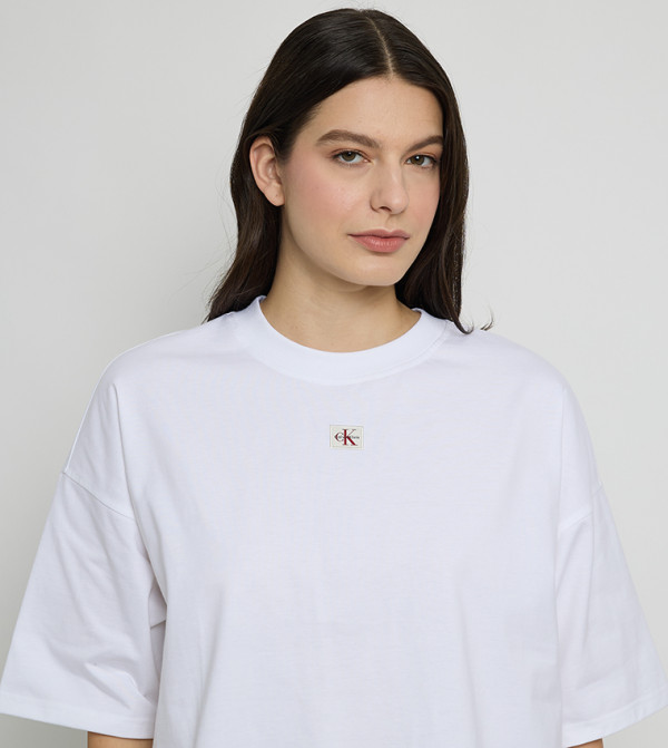 Calvin Klein  T-Shirts - White Short Sleeve T-Shirts