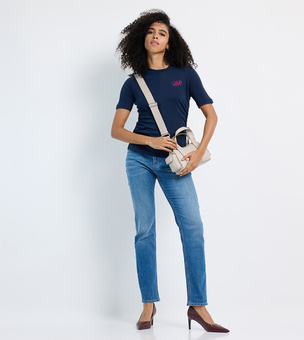 Calvin Klein Jeans Clothing - Navy Short Sleeve T-Shirts
