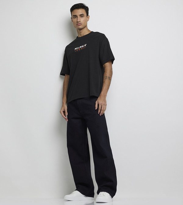 كالفين كلاين  relaxed-denim-cargo - أسود Relaxed Jeans