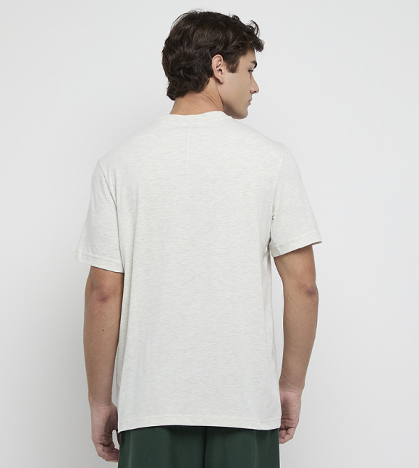 كالفين كلاين كالفين كلاين - أبيض Round Neck T-Shirts