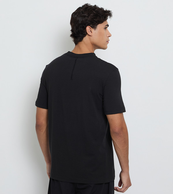كالفين كلاين كالفين كلاين - أسود Round Neck T-Shirts