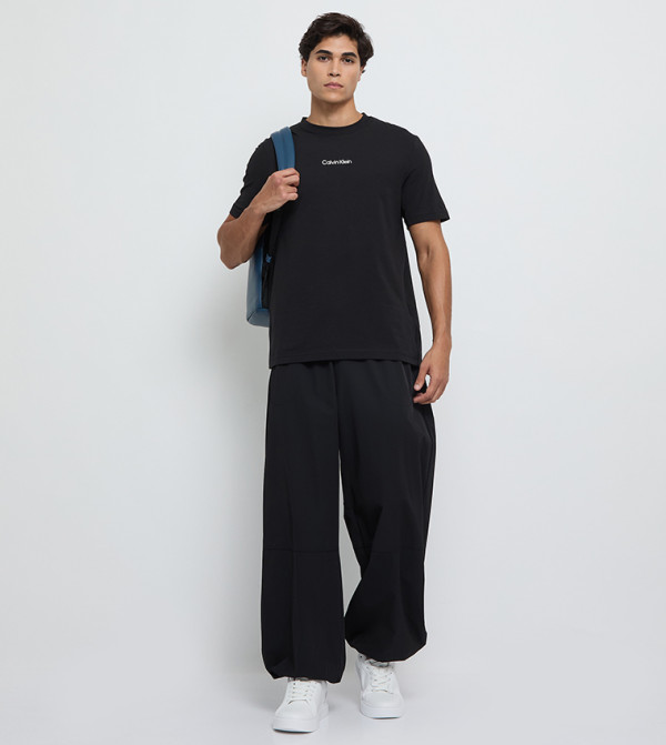 كالفين كلاين كالفين كلاين - أسود Round Neck T-Shirts