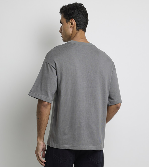 Calvin Klein Calvin Klein - Grey Round Neck T-Shirts