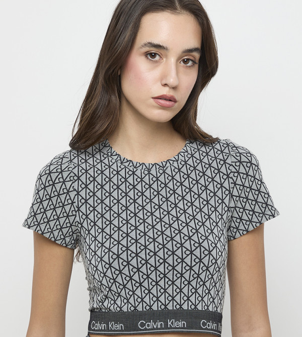 Calvin Klein Calvin Klein - Blue Cropped Tops