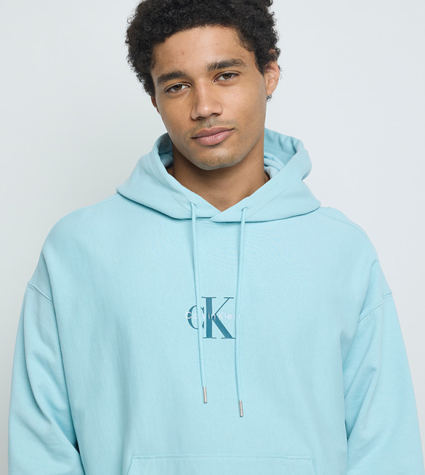 Calvin Klein Jeans Hoodies - Light Blue Hoodies