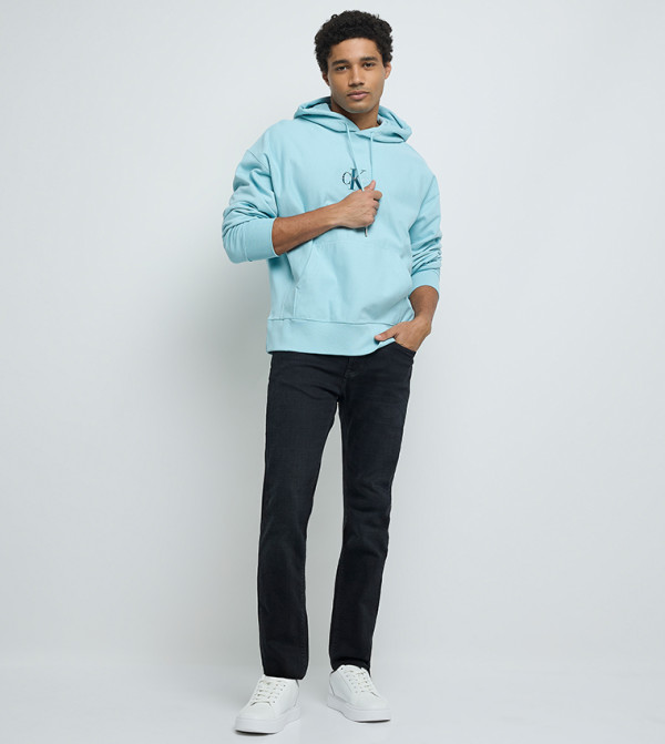 Calvin Klein Jeans Hoodies - Light Blue Hoodies