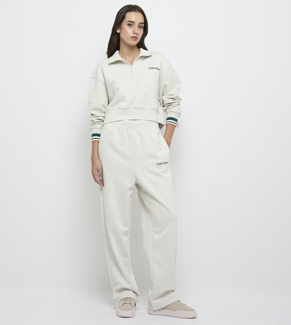 Calvin Klein  Hoodies & Sweatshirts - Beige Sweatshirts