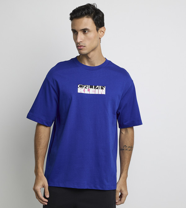 Calvin Klein Calvin Klein - Blue Round Neck T-Shirts