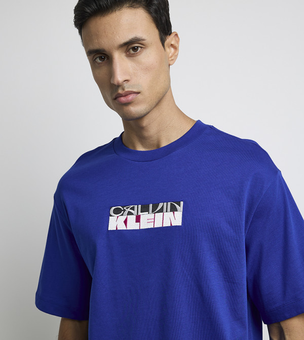 Calvin Klein Calvin Klein - Blue Round Neck T-Shirts