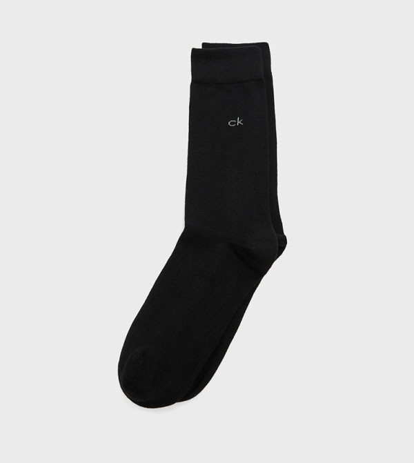 كالفين كلاين  جوارب لنصف الساق  - أسود Calf Length Socks