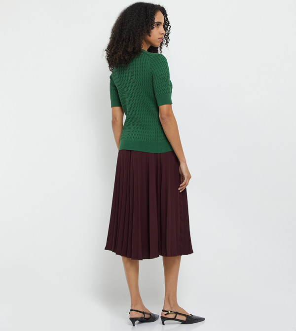 Tommy Hilfiger Tommy Hilfiger - Green Round Neck Sweaters