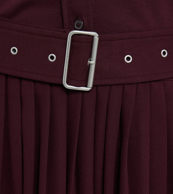 Tommy Hilfiger Clothing - Burgundy Midi Dresses