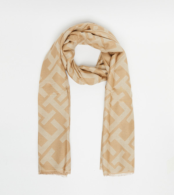 Tommy Hilfiger  Scarves - Beige Woven Scarves