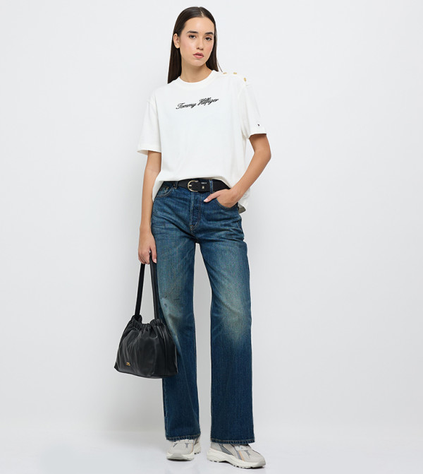 Tommy Hilfiger Clothing - White Short Sleeve T-Shirts