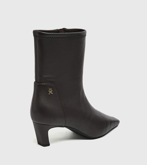 تومي هيلفيغر  بوت لمنتصف الساق - بني  Mid Calf Boots