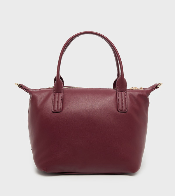 تومي هيلفيغر  حقائب توت - بني محمر  حقائب يد كبيرة