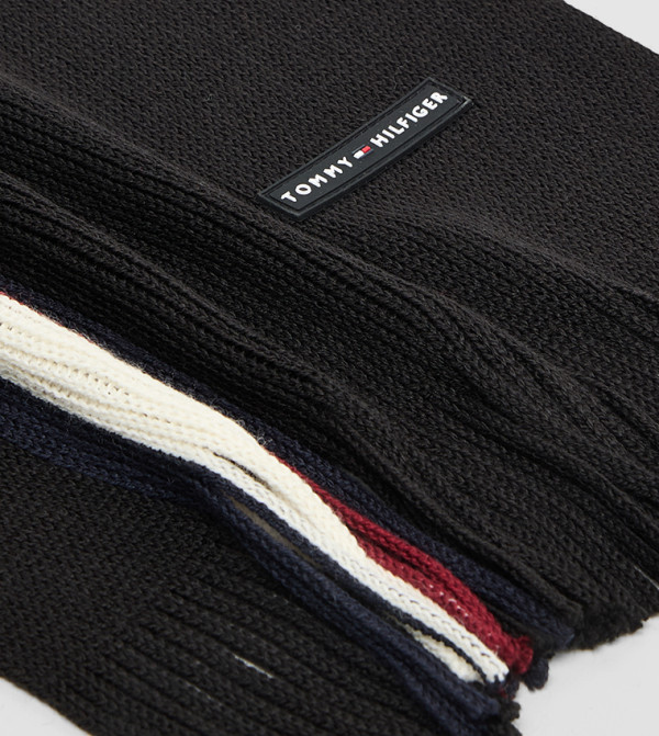 Tommy Hilfiger  Scarves - Black Knitted Scarves